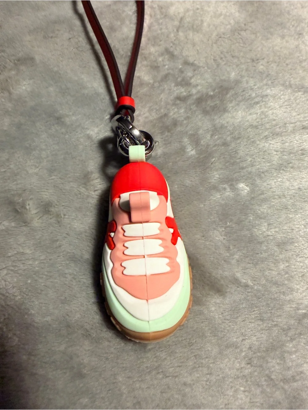 kate spade Coral, Mint & White Sneaker Bag Charm